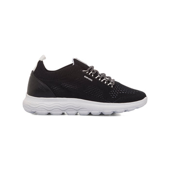 Sneakers traspiranti nere in tessuto mesh Geox Spherica, Donna, SKU w014002214, Immagine 0